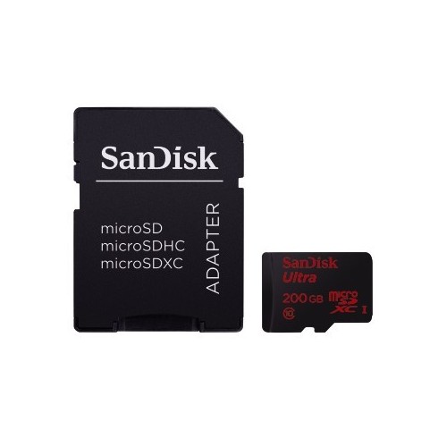 MICRO SD SANDISK SDSDQUAN-200G-G4A ULTRA ANDROID MICROSDXC 200GBADAPTER