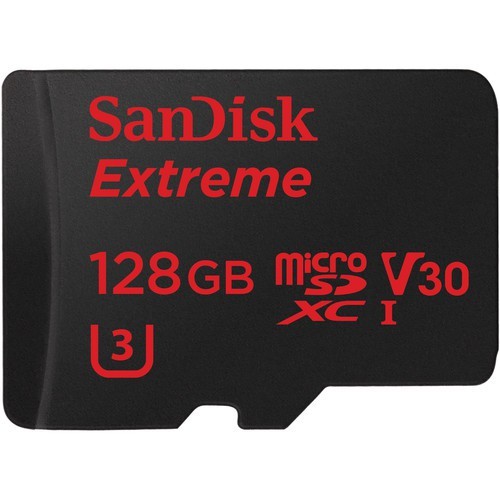 SANDISK EXTREME MICROSDXC 128GB SD ADAPTER RESCUE PRO DELUXE
